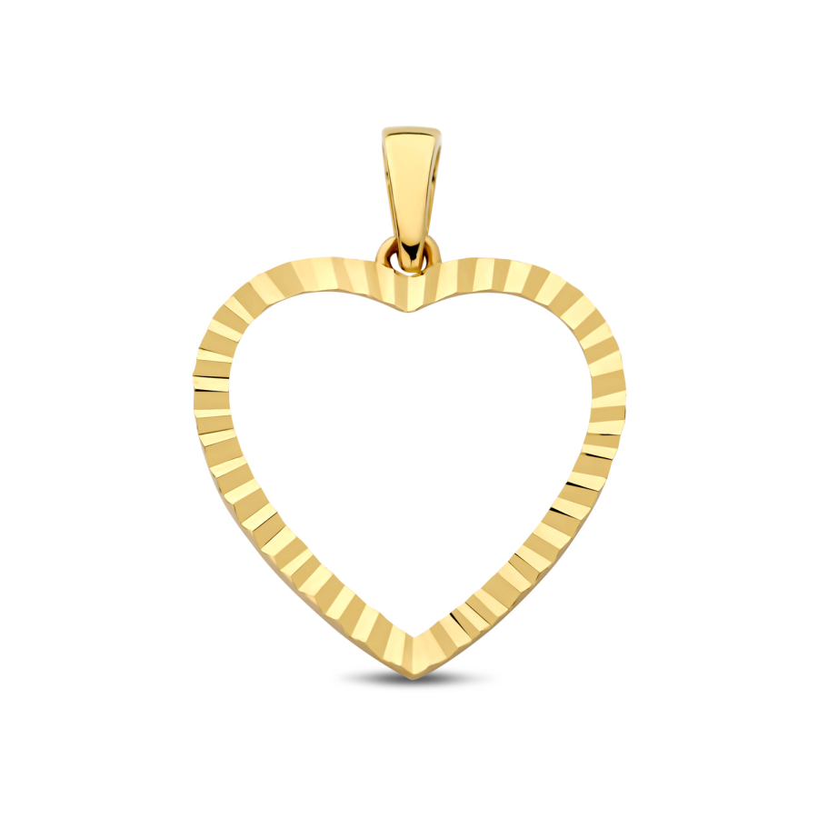 Anhänger Herz diamantiert Gold 585/000