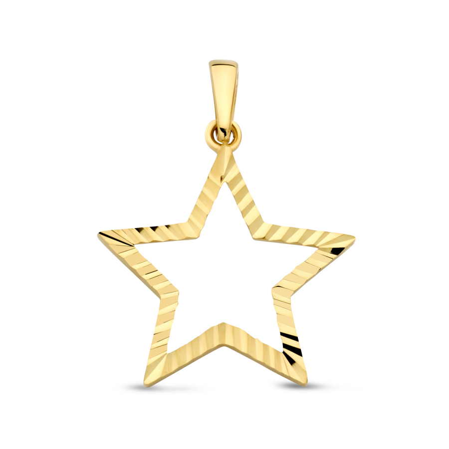 Anhänger Stern diamantiert Gold 585/000