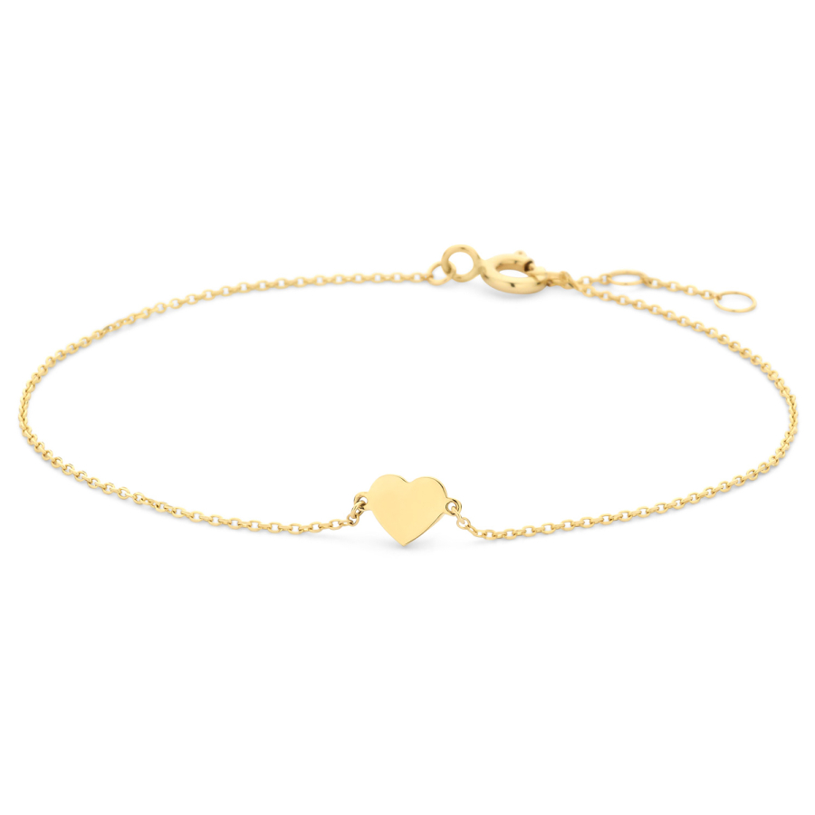 Armband 18/17/16 cm mit Herz Gold 585/000