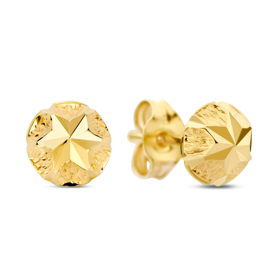 Ohrstecker Halbkugel 5,0mm Gold 585/000