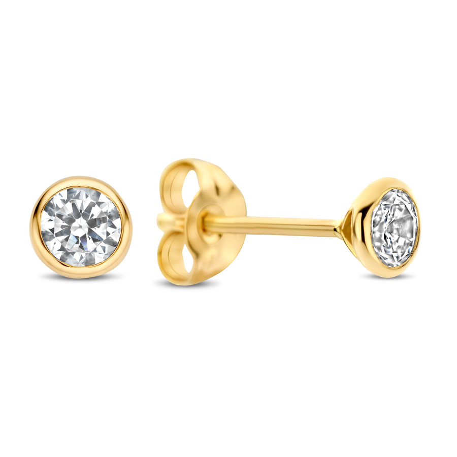 Ohrstecker Zirkonia Ø 3,0mm Gold 585/000