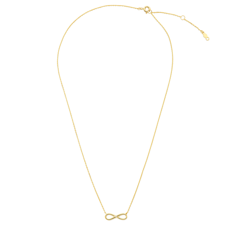 Collier 43/41/38 cm Infinity mit Zirkonia Gold 585/000