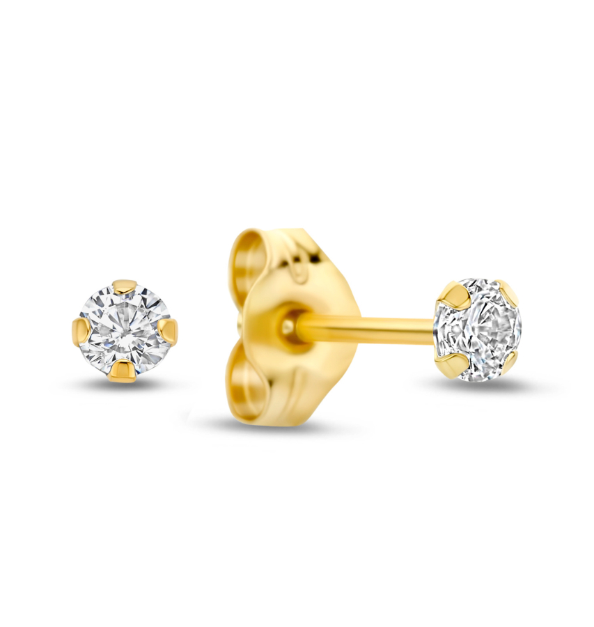 Ohrstecker Zirkonia Ø 2,0mm Gold 585/000