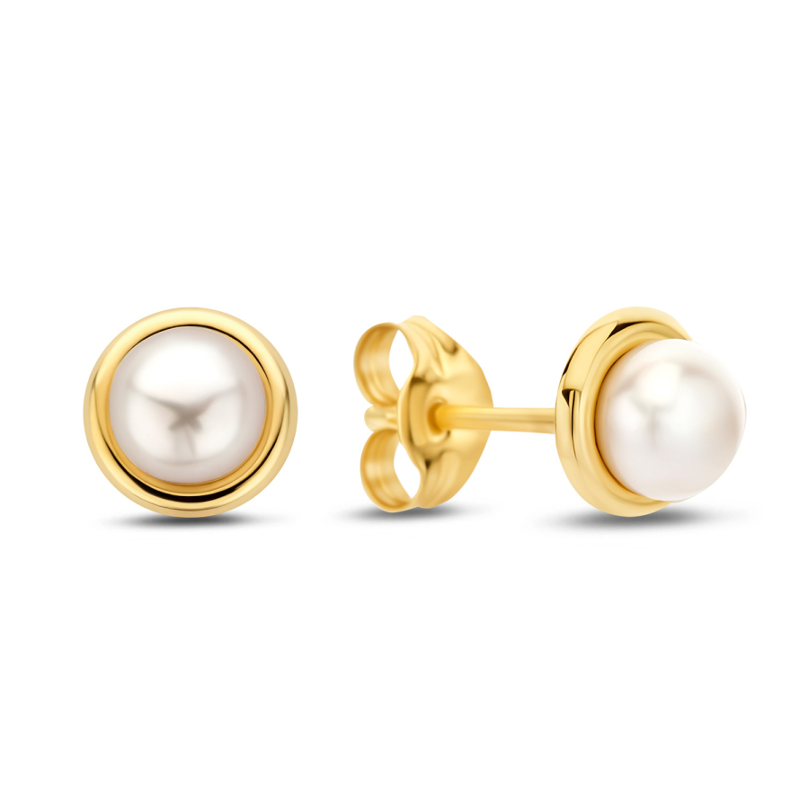 Ohrstecker Süßwasser-Zuchtperle 3,5 - 4,0mm Gold 585/000