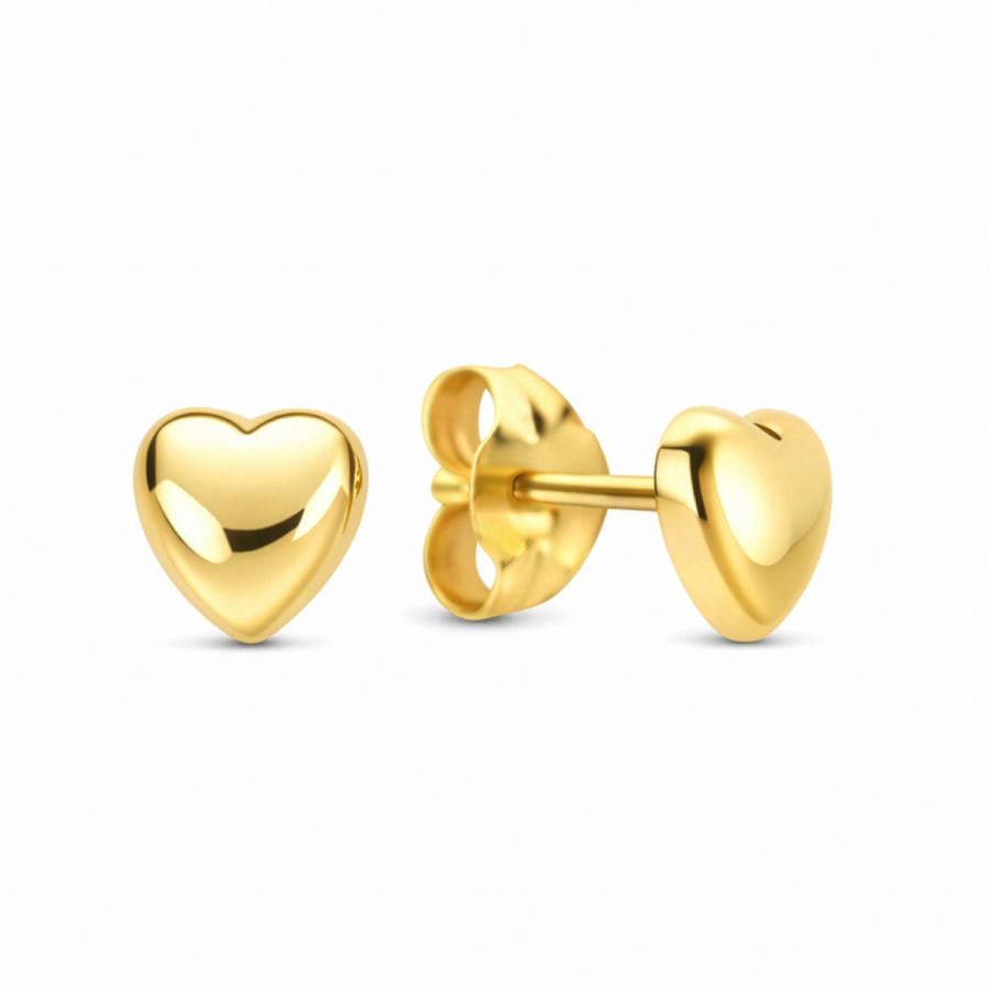 Ohrstecker Herz 4,4 mm Gold 585/000