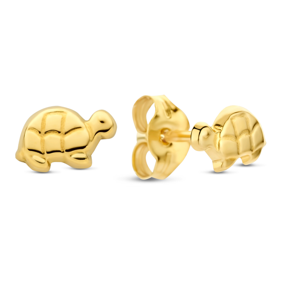 Ohrstecker Schildkröte 6mm Gold 585/000