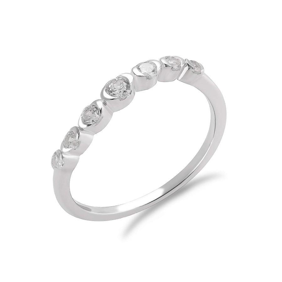Ring 7 Zirkonia Silber 925/000 rhodiniert