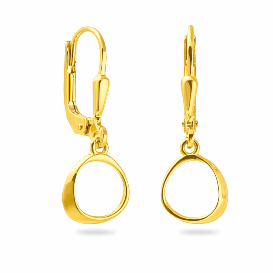 Ohrhänger Organic Style Silber 925/000 vergoldet