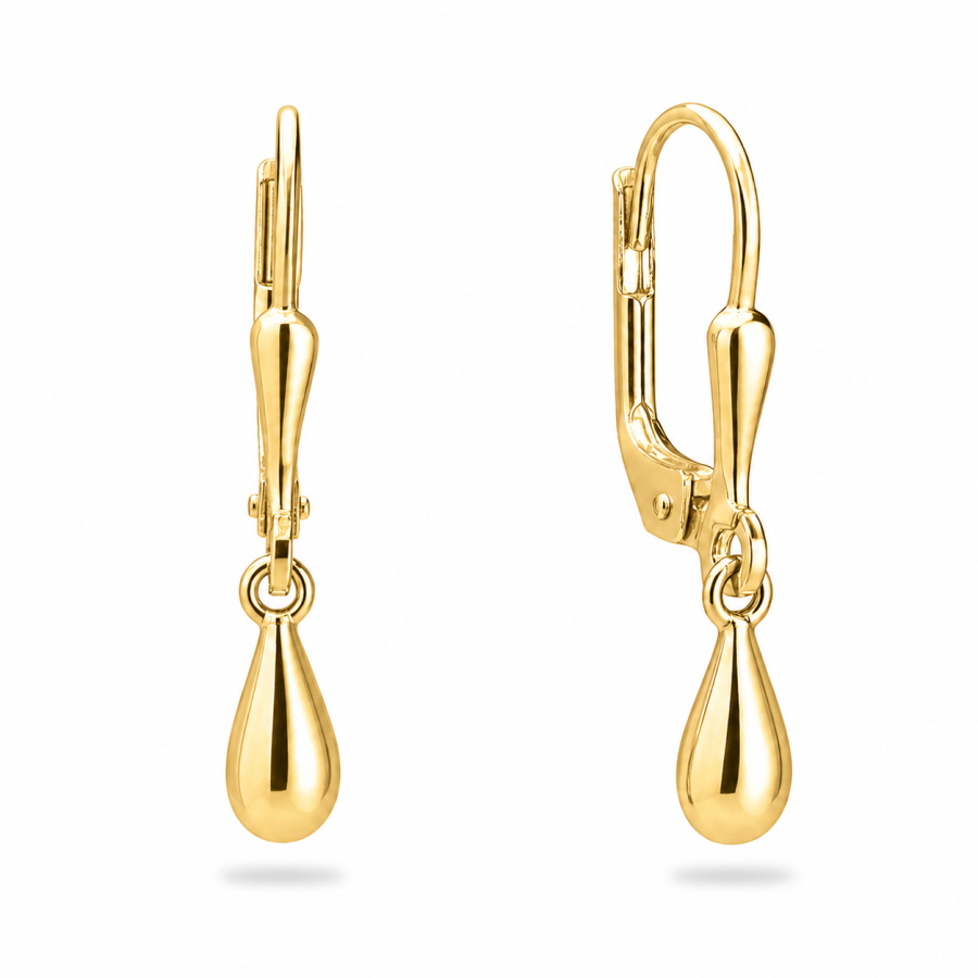Ohrhänger Drop 9mm Silber 925/000 vergoldet