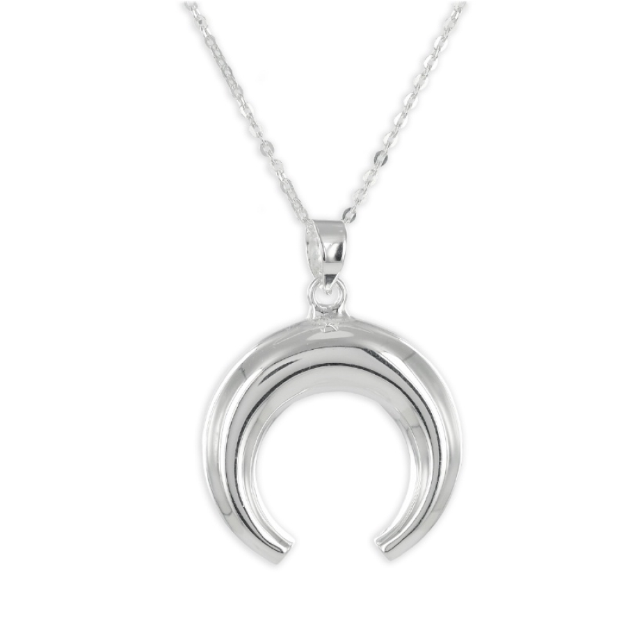 Collier Sichelmond 45cm Silber 925/000