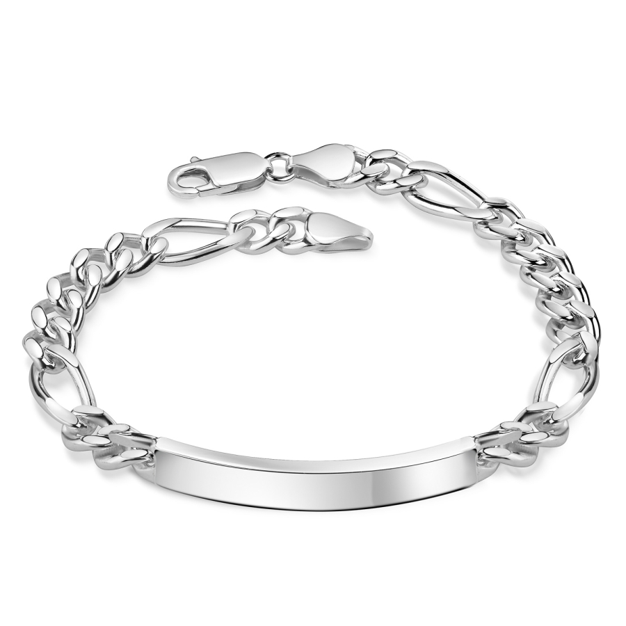 ID-Figaroarmband Silber 925/000
