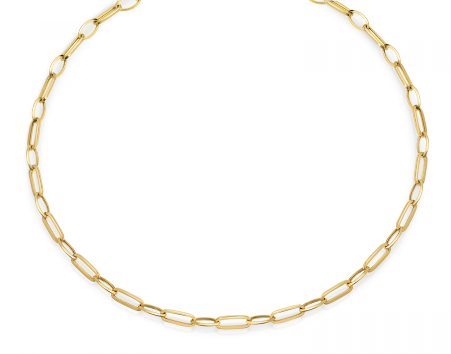 Fantasie Collier 45cm Gold 585/000 halbmassiv