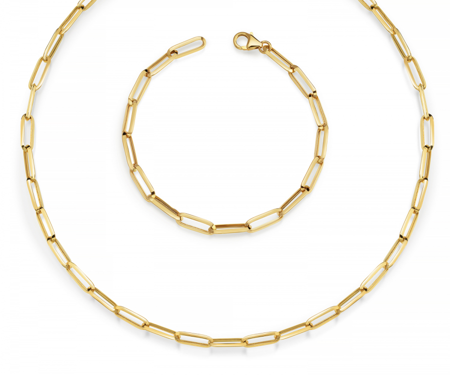 Fantasie Collier/Armband Gold 585/000 halbmassiv