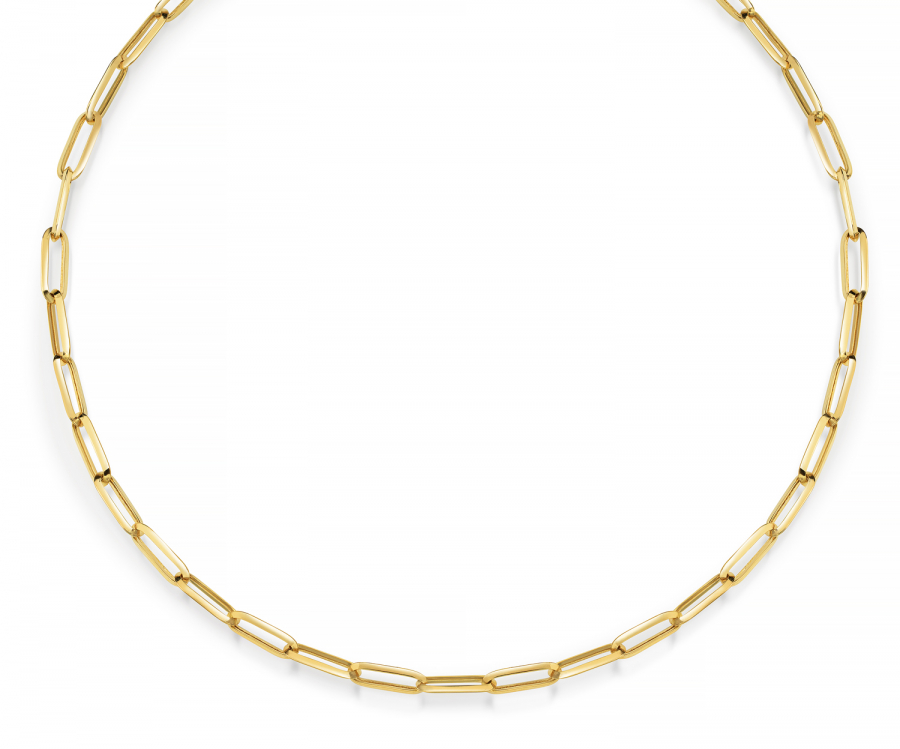 Fantasie Collier 45cm Gold 585/000 halbmassiv