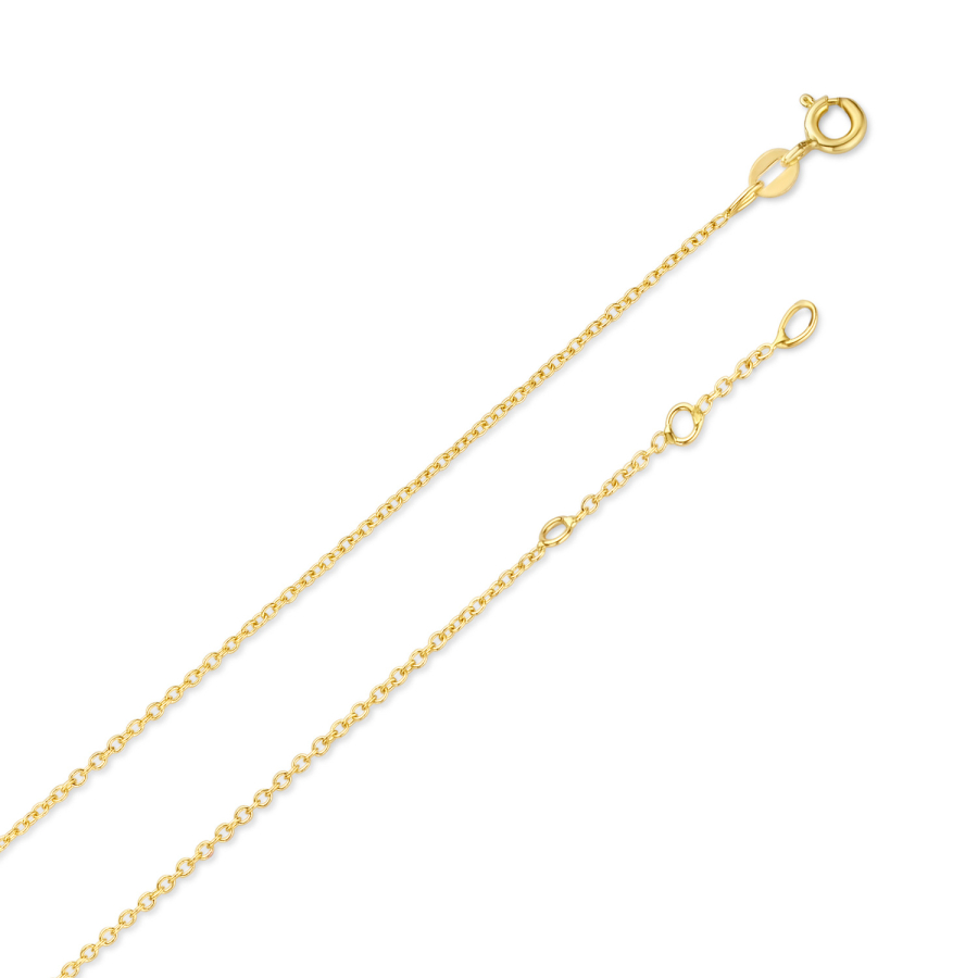 Ankerkette 0.8 mm breit 45 cm lang Gold 585/000