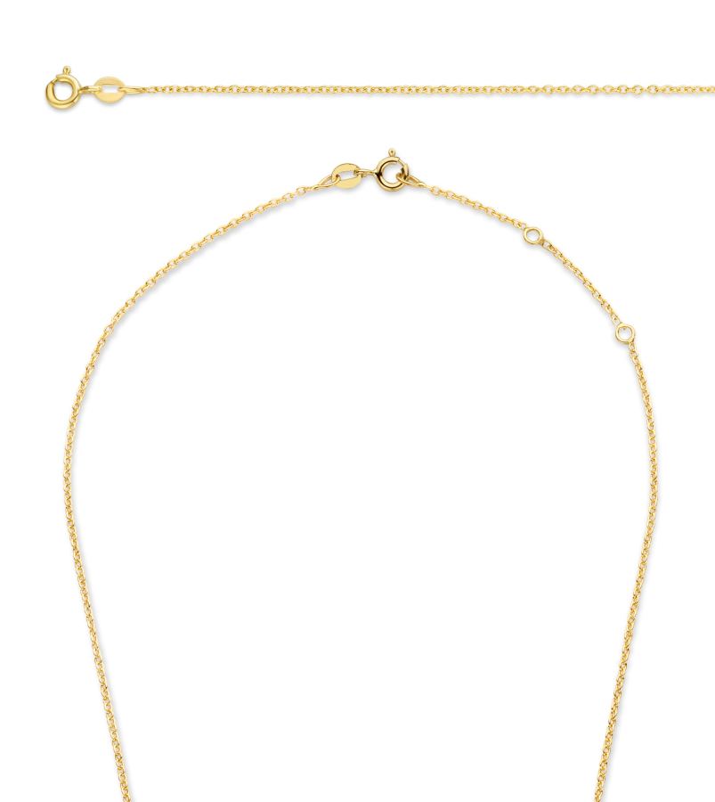 Ankerkette 0.8 mm breit 45 cm lang Gold 585/000