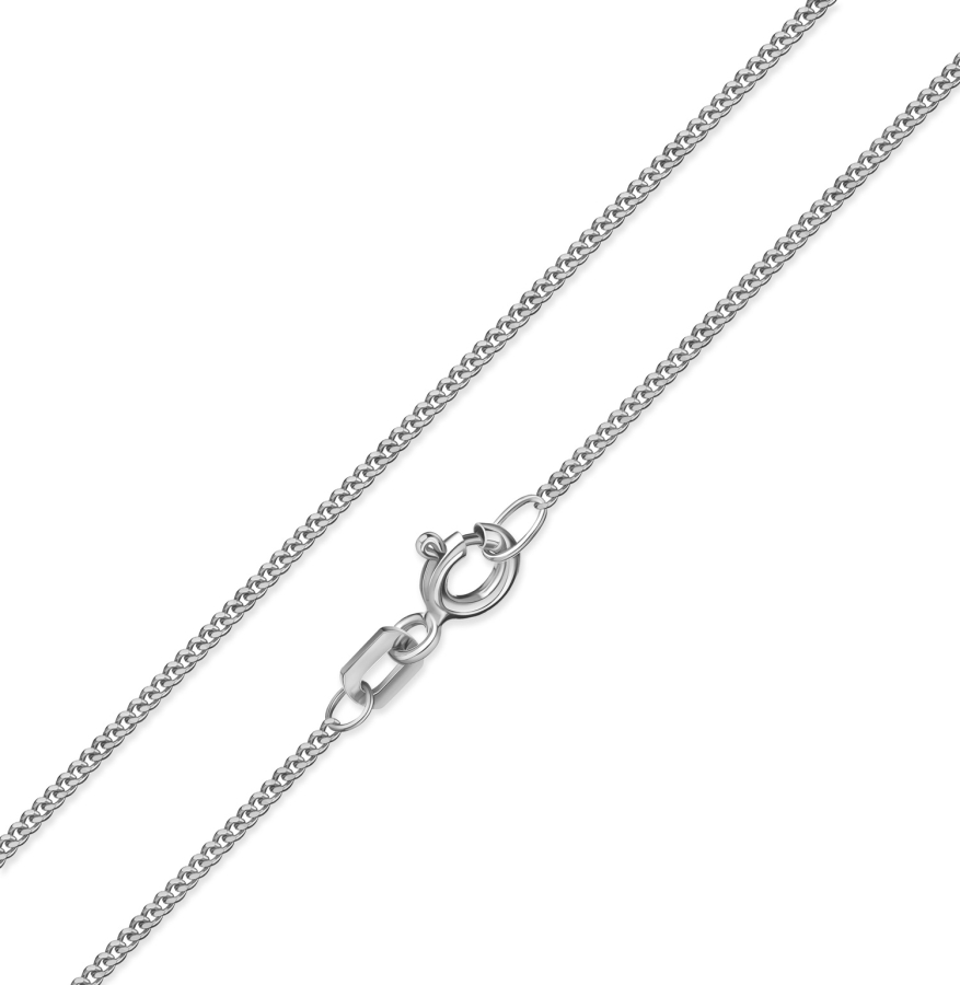 Panzerkette 1,2mm breit Silber 925/000 rhodiniert