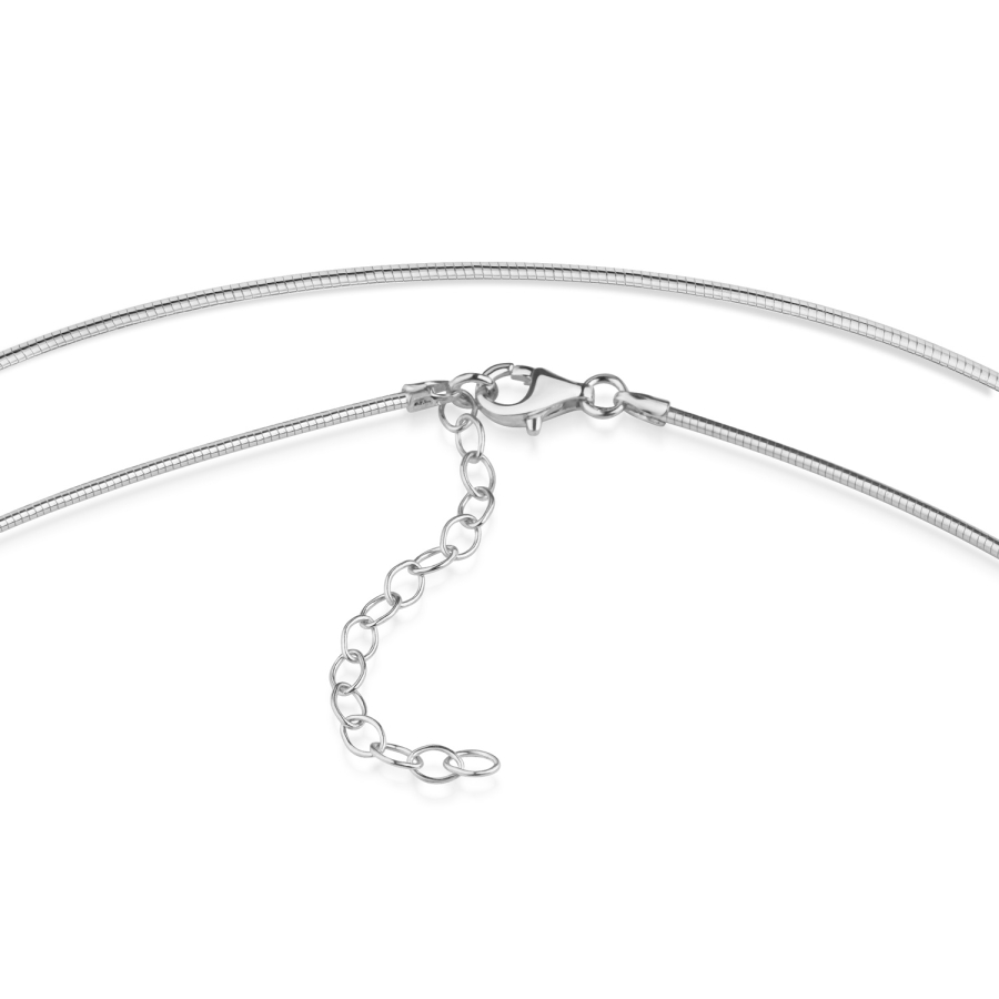 Omegakette 1.2mm breit 40+5cm Silber 925/000