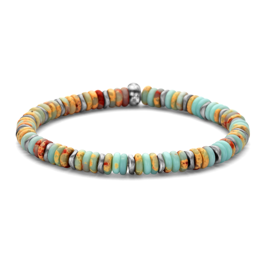 Frank 1967 Armband Schlangenhautjaspis / Hämatit 6mm