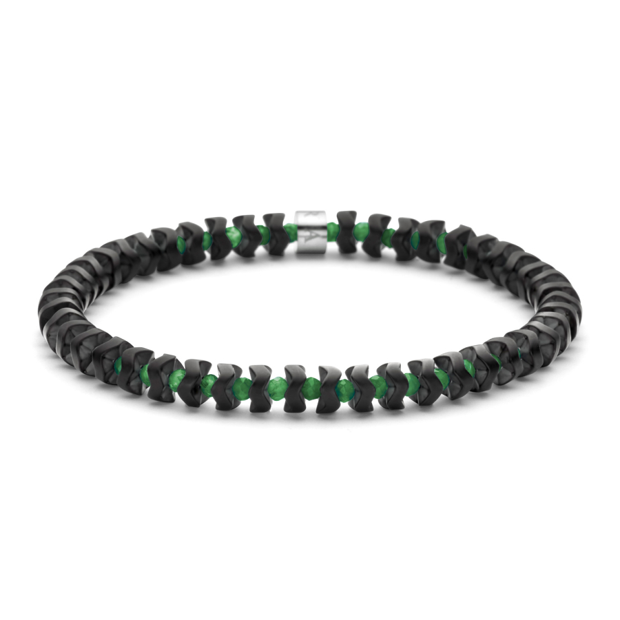 Frank 1967 Armband grüner Achat / Hämatit 6mm