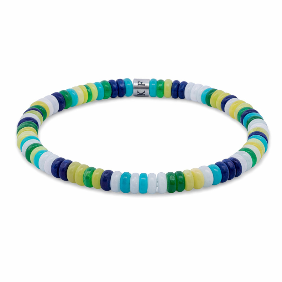 Frank 1967 Armband Disc Beads Multicolor Edelstahl IPS