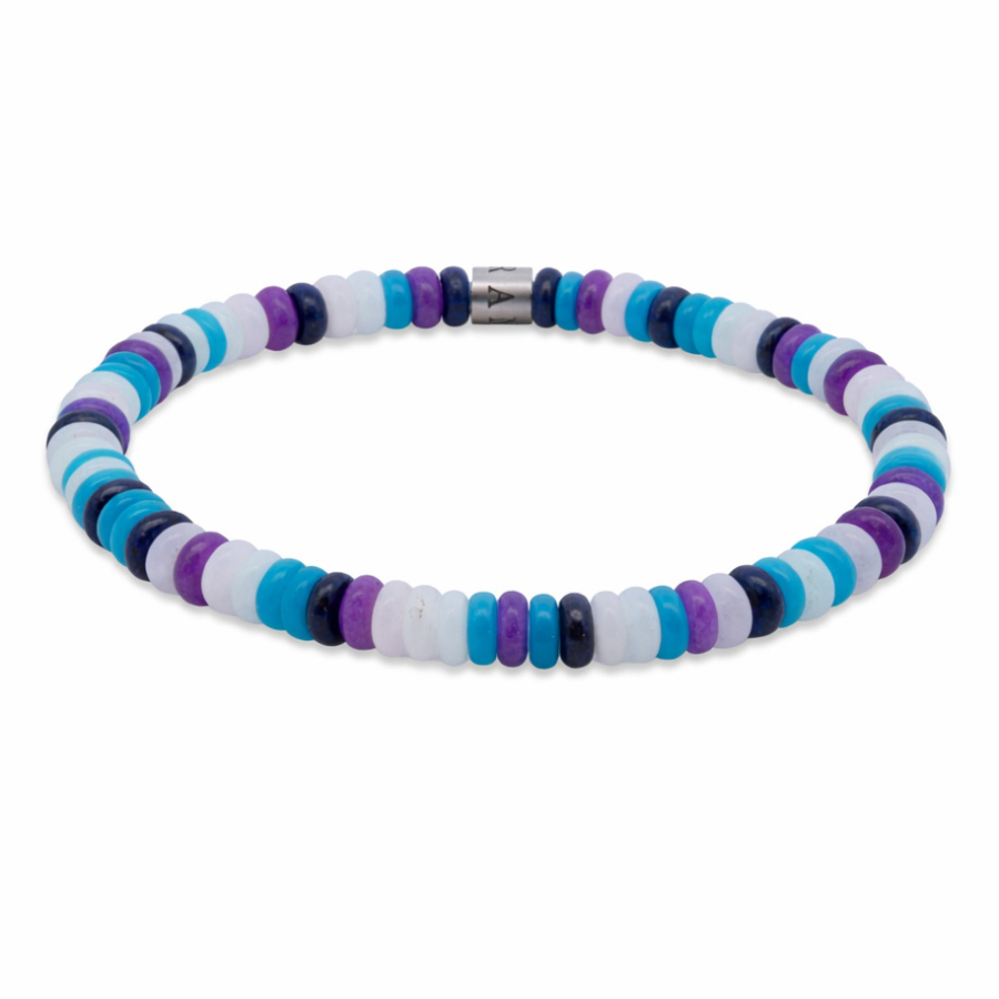 Frank 1967 Armband Disc Beads Multicolor Edelstahl IPS