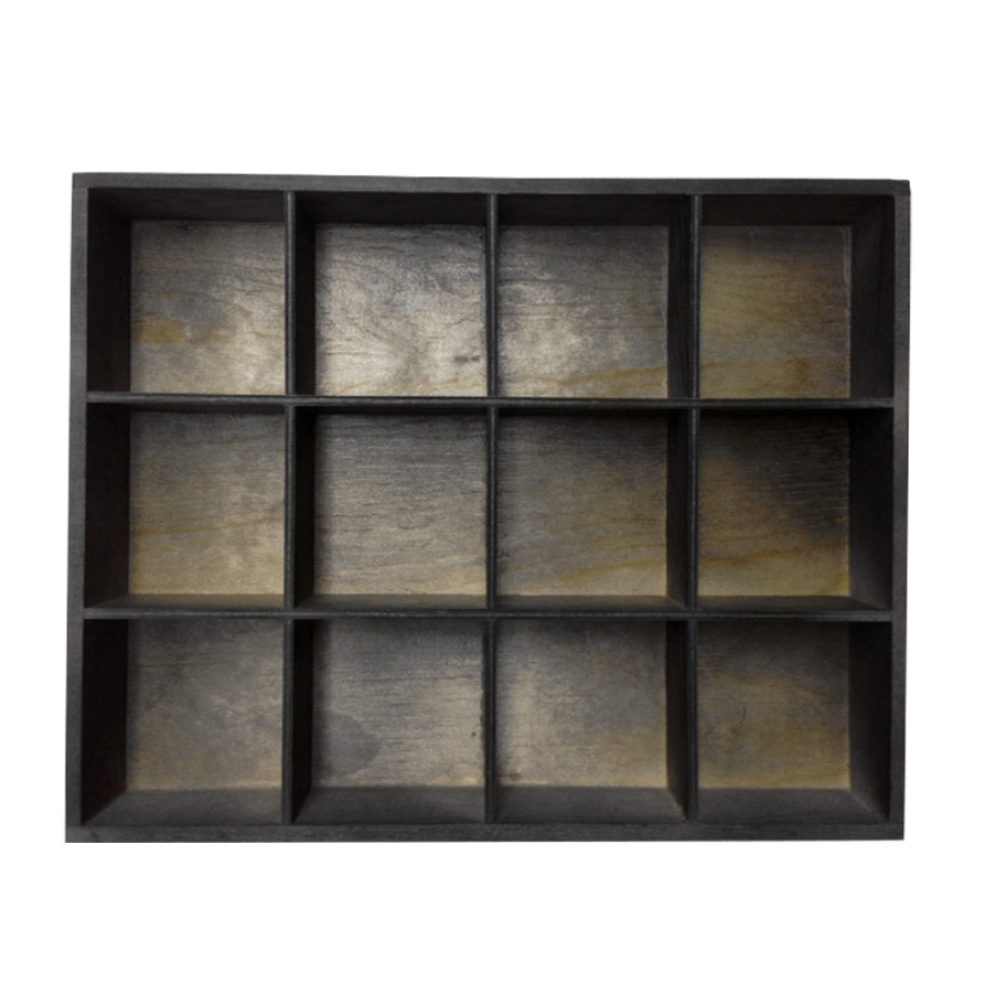 Frank1967 Display aus Holz mit 12 Fächer