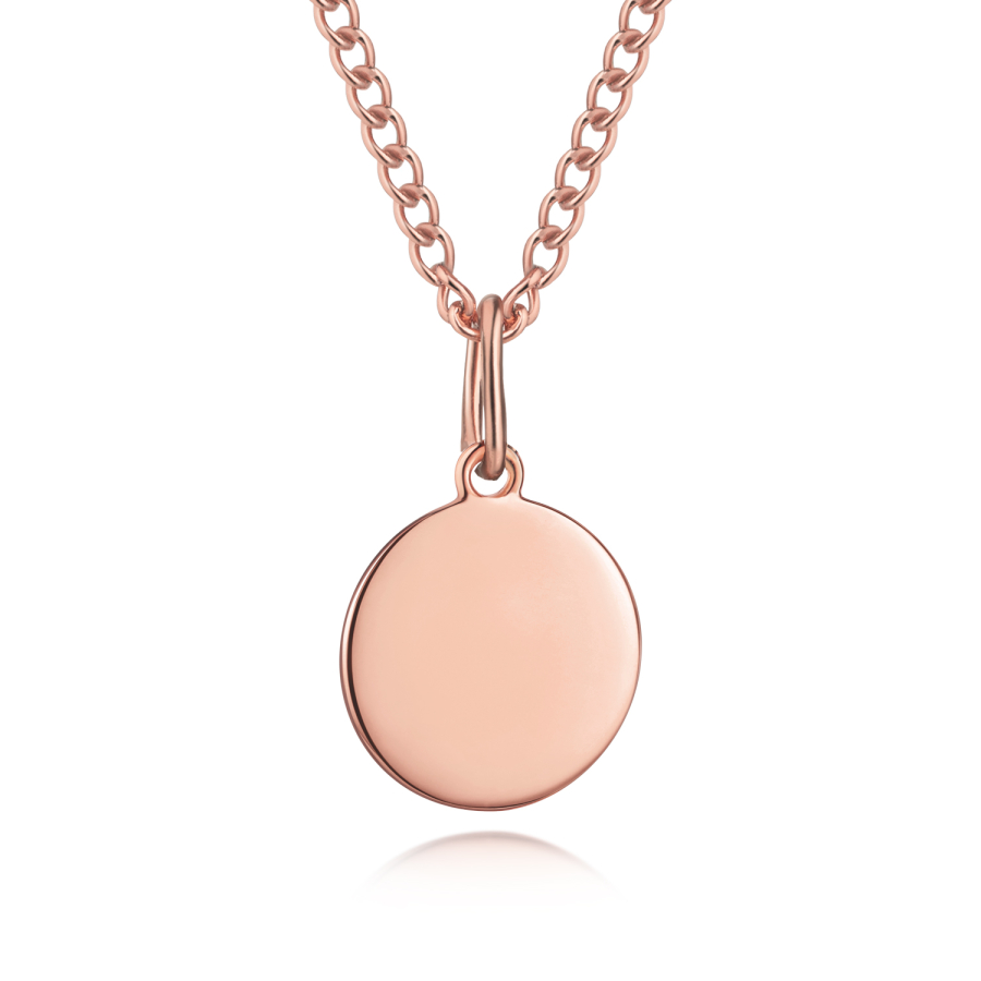 Anhänger Gravurplatte Ø 13mm Edelstahl IPR