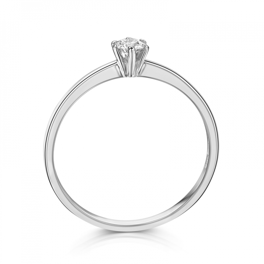 Lovebird Damenring mit Brillant 0,20 ct. Weissgold 585/000