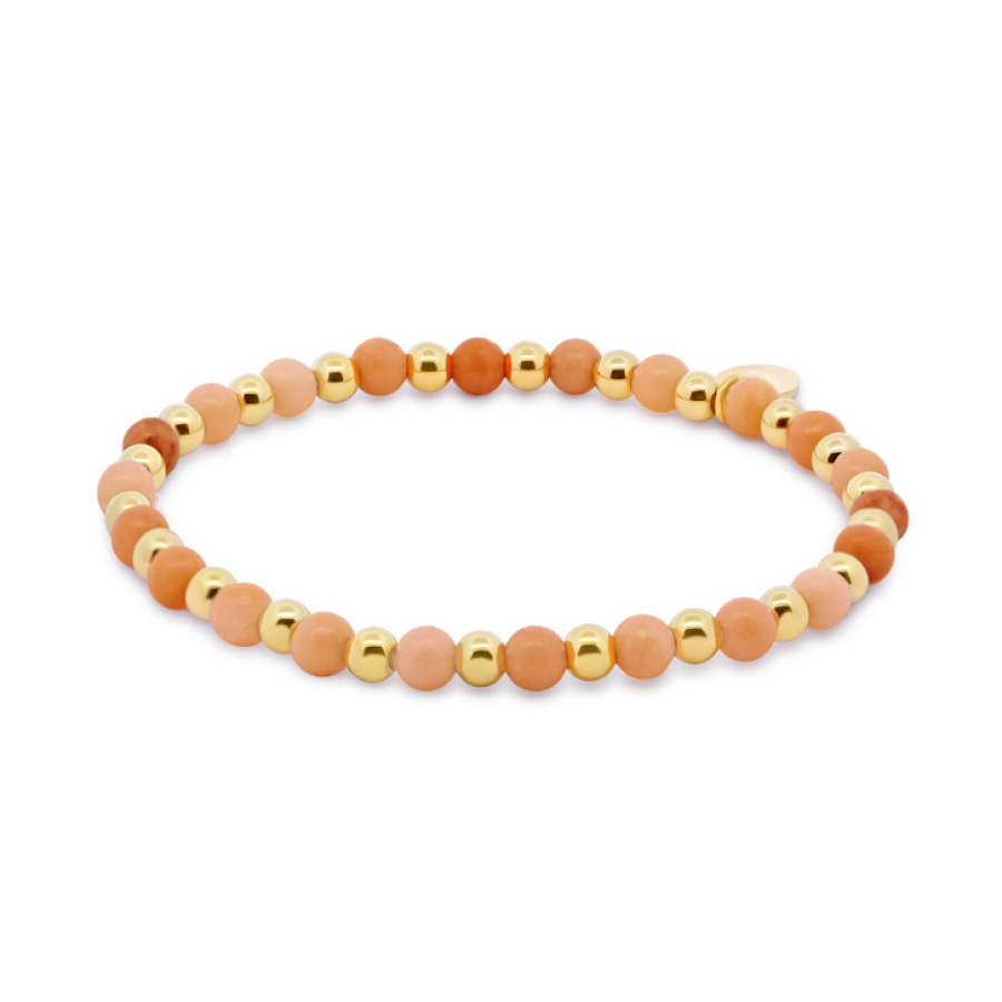 Lovebird Armband Aventurin Edelstahl IPG