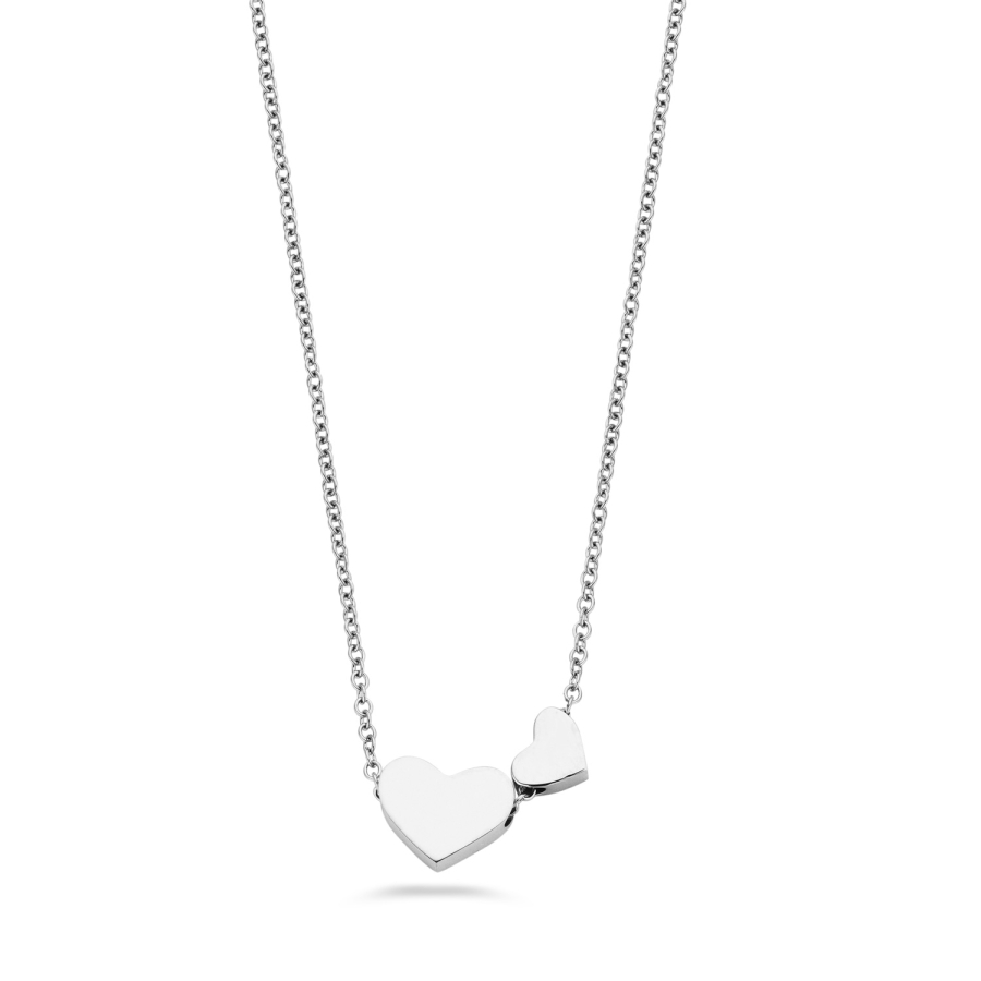 Lovebird Ankerkette Herzen Edelstahl