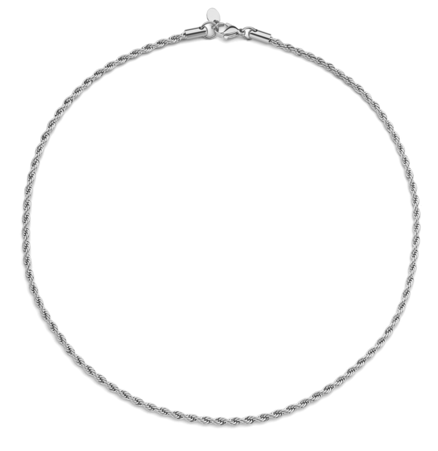 Lovebird Zopfkette Edelstahl
