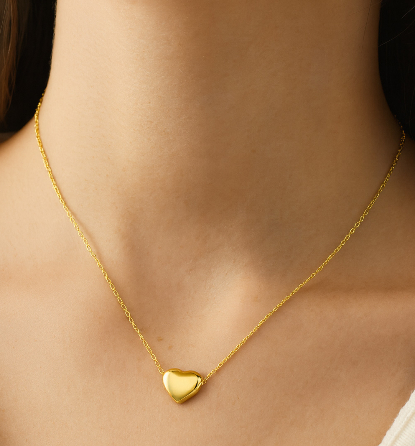 Lovebird Collier Herz Edelstahl IPG