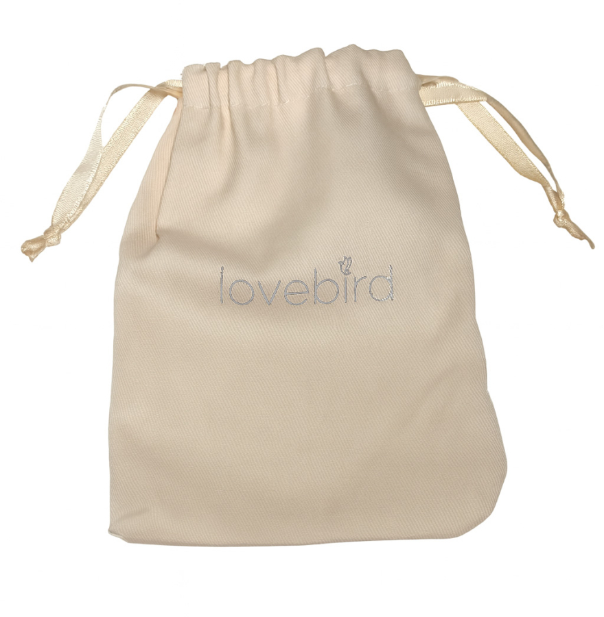 Lovebird Collier mit Anhänger Herz Edelstahl