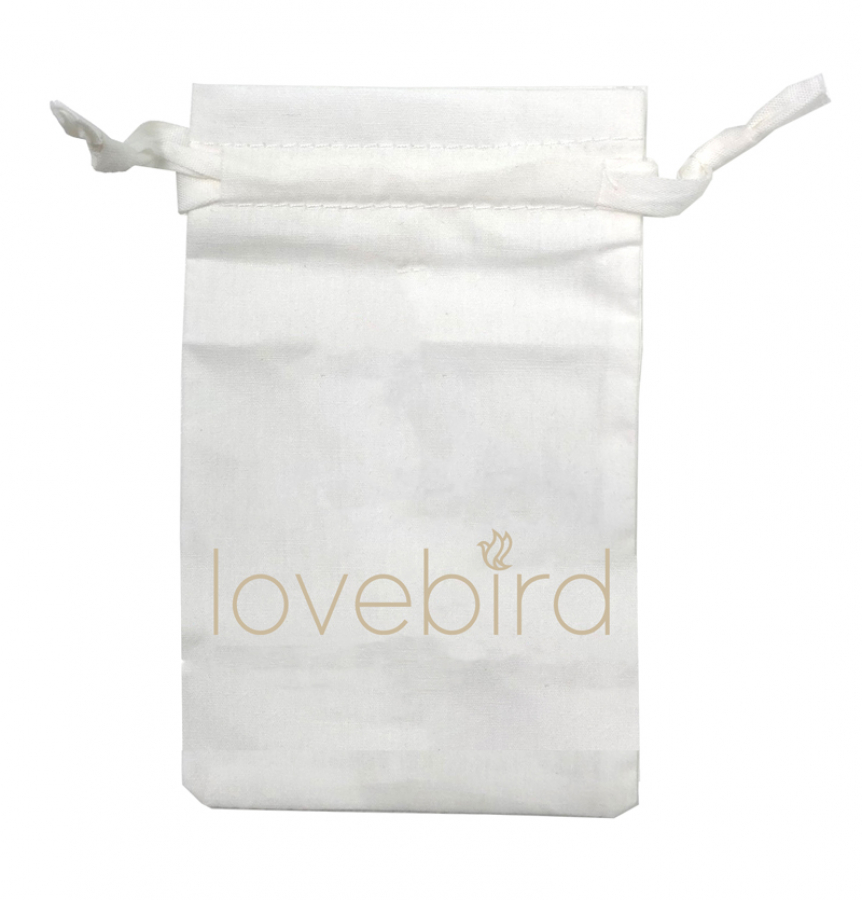 Lovebird Armreif mit Schild Edelstahl IPG