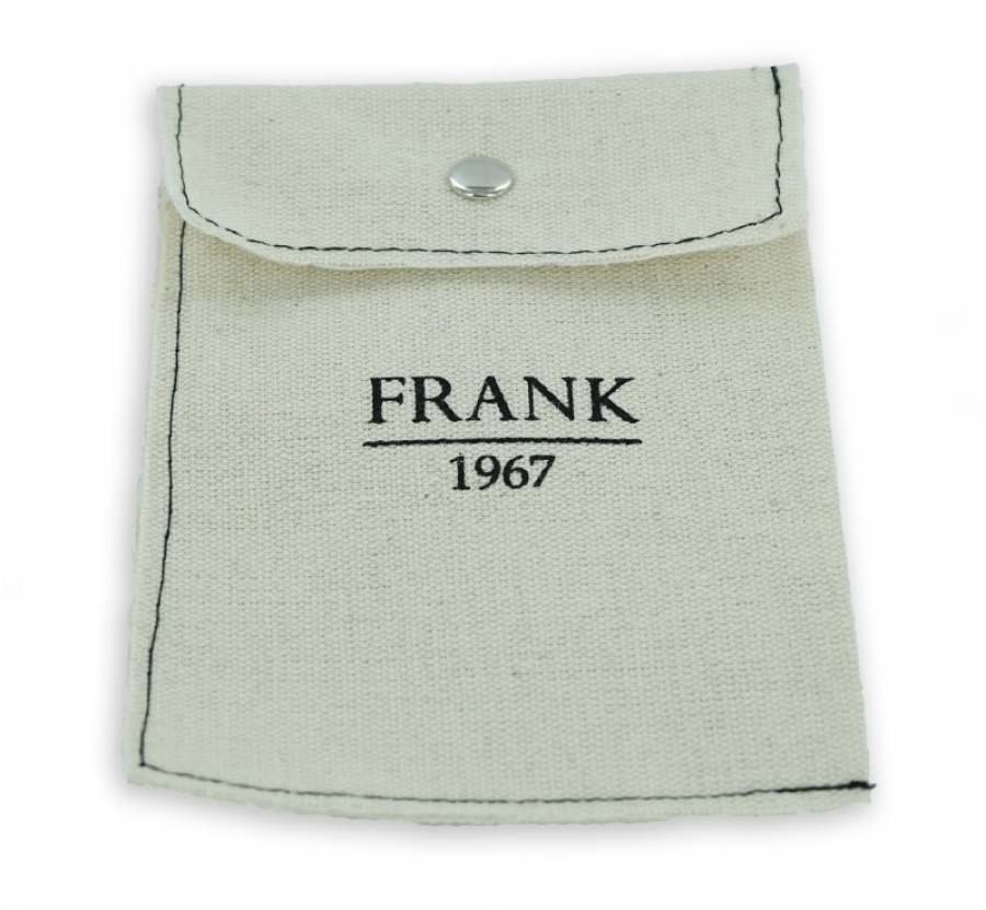 Frank 1967 Manschettenknöpfe mit Carbon schwarz Edelstahl