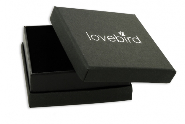 Lovebird Ohrstecker mit Zirkonia 101 Facetten 4mm Silber 925/000