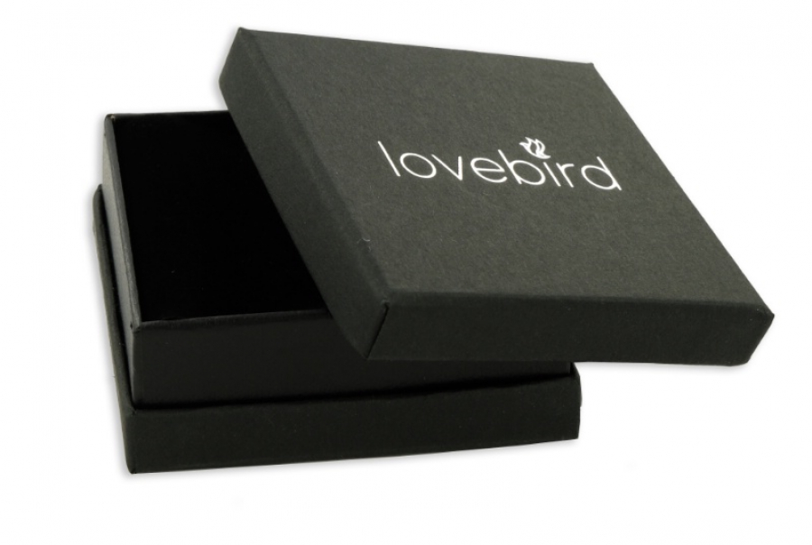 Lovebird Ohrhänger mit Zirkonia 101 Facetten Silber 925/000