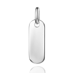 Anhänger Gravurplatte 19x7mm Silber 925/000
