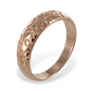 Ring rosé mit Muster - Silber 925/000