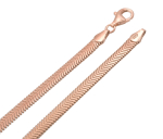 Schlangenkette flach 4.2mm breit Silber 925/000 rvg.