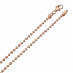 Kugelkette 1.5mm Silber 925/000 rosé vergoldet